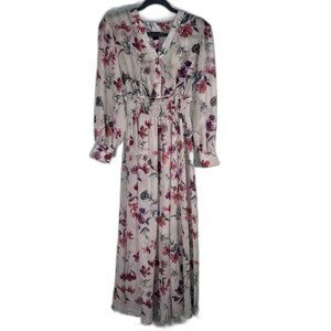 Kate and Lily Long Sleeve Floral Maxi Dress Size 6